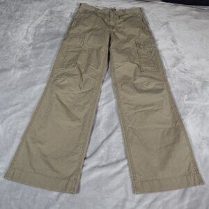 Vintage Banana Republic Military Cargo Pants Mens 33x32 Utility Wide Leg Green